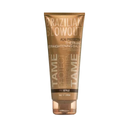 Защитный термоактивный выпрямляющий бальзам для волос на основе ягоды асаи Brazilian Blowout, 240 мл