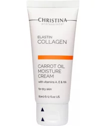 Увлажняющий крем для сухой кожи Christina Elastin Collagen Carrot Cream with Vitamins A E & HA 60 мл