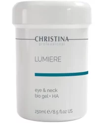 Гель Люміре з гіалуроновою кислотою для шкіри навколо очей і шиї Christina Lumiere Eye & Neck Bio Gel + HA 250 мл