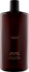 Previa MAN Ванна для тела и волос 1000 мл