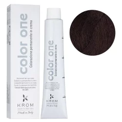 Стойкая крем-краска для волос Color One KROM, 4/20 Темно-фиолетовый, 100 мл