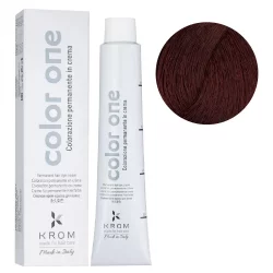 Стойкая крем-краска для волос Color One KROM, 6/5 Махагоновый черный блондин, 100 мл