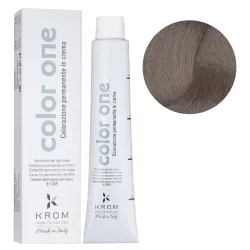Стойкая крем-краска для волос Color One KROM, 8/11 Серебристый, 100 мл