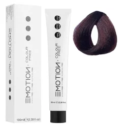 5/5 Стойкая безаммиачная крем-краска для волос KROM Emotion Colour Free - Светло-коричневый махагоновый, 100 мл