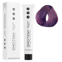 5/62 Стойкая безаммиачная крем-краска для волос KROM Emotion Colour Free - Светло-коричневый красно-радужный, 100 мл