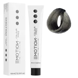 6/11 Стойкая безаммиачная крем-краска для волос KROM Emotion Colour Free - Интенсивный пепельный темный блондин, 100 мл