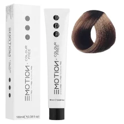 6/17 Стійка безаміачна крем-фарба для волосся KROM Emotion Colour Free - Темний блондин попелясто-коричневий, 100 мл