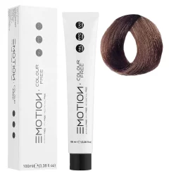 6/8 Стойкая безаммиачная крем-краска для волос KROM Emotion Colour Free - Темный блондин фундук, 100 мл