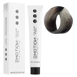 8/1 Стойкая безаммиачная крем-краска для волос KROM Emotion Colour Free - Пепельный светлый блондин, 100 мл