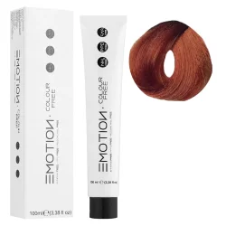8/4 Стойкая безаммиачная крем-краска для волос KROM Emotion Colour Free - Светлый медный блондин, 100 мл