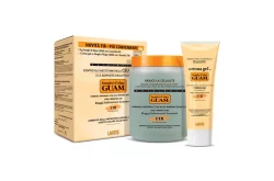 Антицеллюлитная маска из водорослей GUAM FIR с разогревающим действием в наборе с подтягивающим гелем (1кг + 200мл)