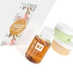 Набор HAIRMED kit Try Me Trattamento illuminante для блеска волос Шампунь B7 100мл + Маска N17 100мл + Крем F6 100мл