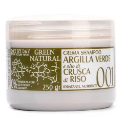 Крем-шампунь с зеленой глиной и рисовыми отрубями Orising Green Natural Cream Shampoo Argilla Verde, 250 мл