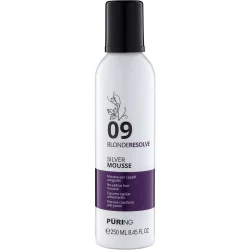 Мус антижовтий Puring 09 Blonderesolve Silver Mousse для світлого волосся