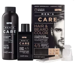 Набір MEN'S CARE для фарбування волосся і бороди Темно-каштановий
