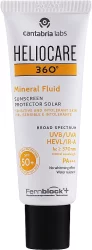 Сонцезахисний мінеральний флюїд Cantabria Labs Heliocare 360 ​​º Mineral Fluid SPF 50+