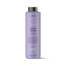 Тонирующий шампунь для нейтрализации желтого оттенка волос Lakme Teknia White Silver Shampoo