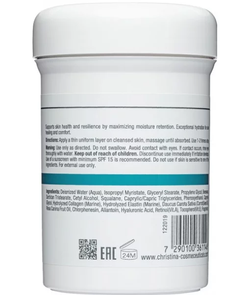 Зволожувальний крем з олією шипшини та моркви для сухої шкіри Christina Rose Hips Moisture Cream with Carrot Oil 250 мл