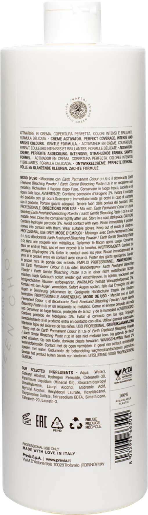 Previa EARTH Крем-активатор 10VOL 3% 1000 мл