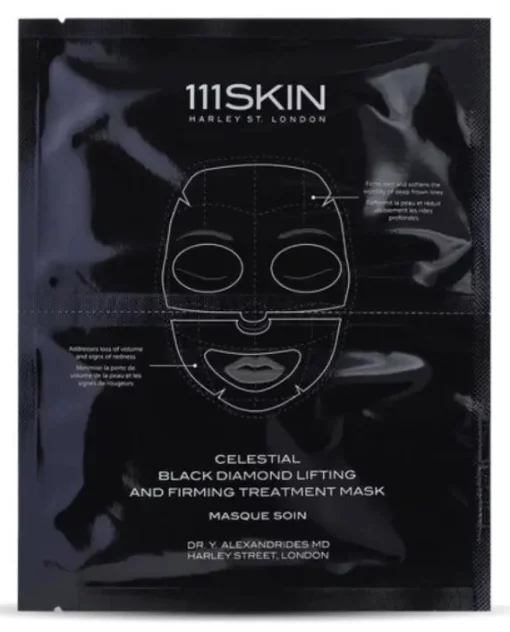 Підтягуюча та укріплююча маска для обличчя 111 SKIN Celestial Black Diamond Lifting and Firming Treatment Mask, 5 шт