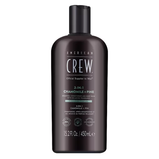 Средство 3-в-1 для волос и тела Чайное дерево American Crew Chamomile + Pine Shampoo Conditioner And Body Wash 250 мл