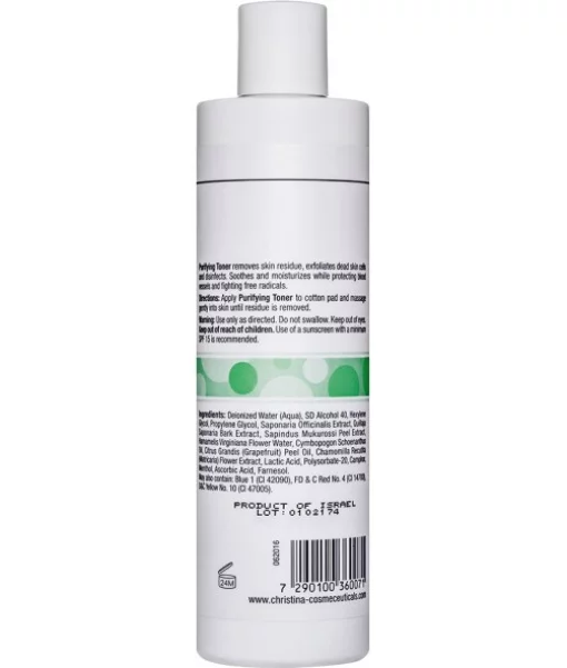 Очищающий тоник для жирной кожи с лемонграссом Christina Fresh Purifying Toner For Oily Skin With Lemongrass 300 мл