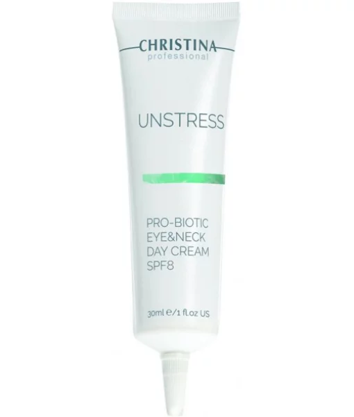 Денний крем для очей і шиї Christina Unstress Probiotic Day Cream Eye &amp; Neck SPF 8 30 мл