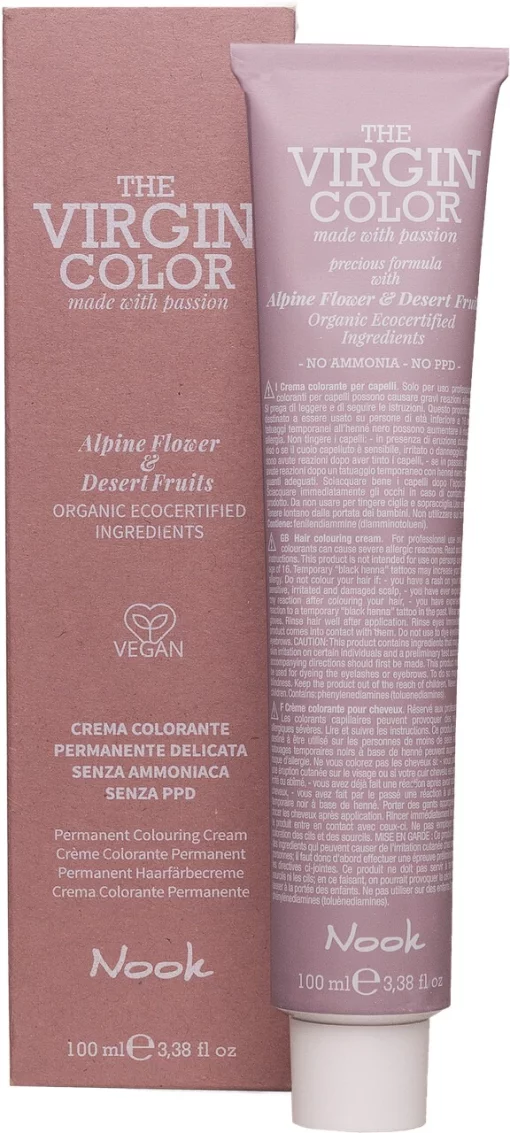 Стойкая безаммиачная крем-краска для волос NOOK The VIRGIN COLOR FRENCH LILAC Pastel, 100 мл