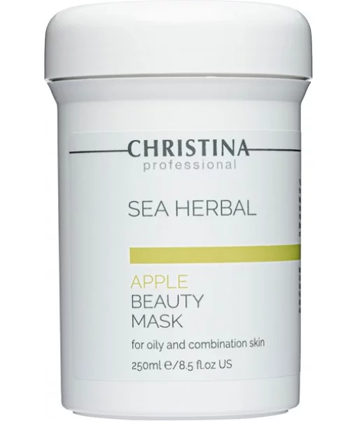 Яблочная маска для жирной и комбинированной кожи Christina Sea Herbal Beauty Mask Green Apple 250 мл