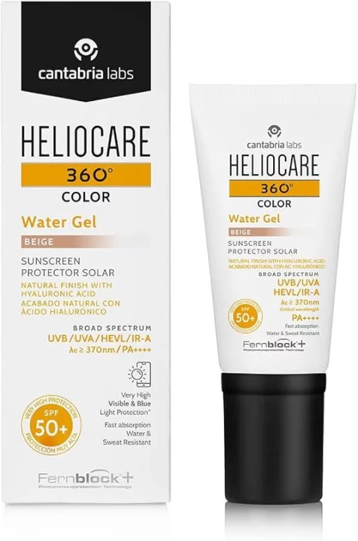 Сонцезахисний зволожуючий водний гель Беж Cantabria Heliocare 360&deg; Color Water Gel SPF 50+ 50мл