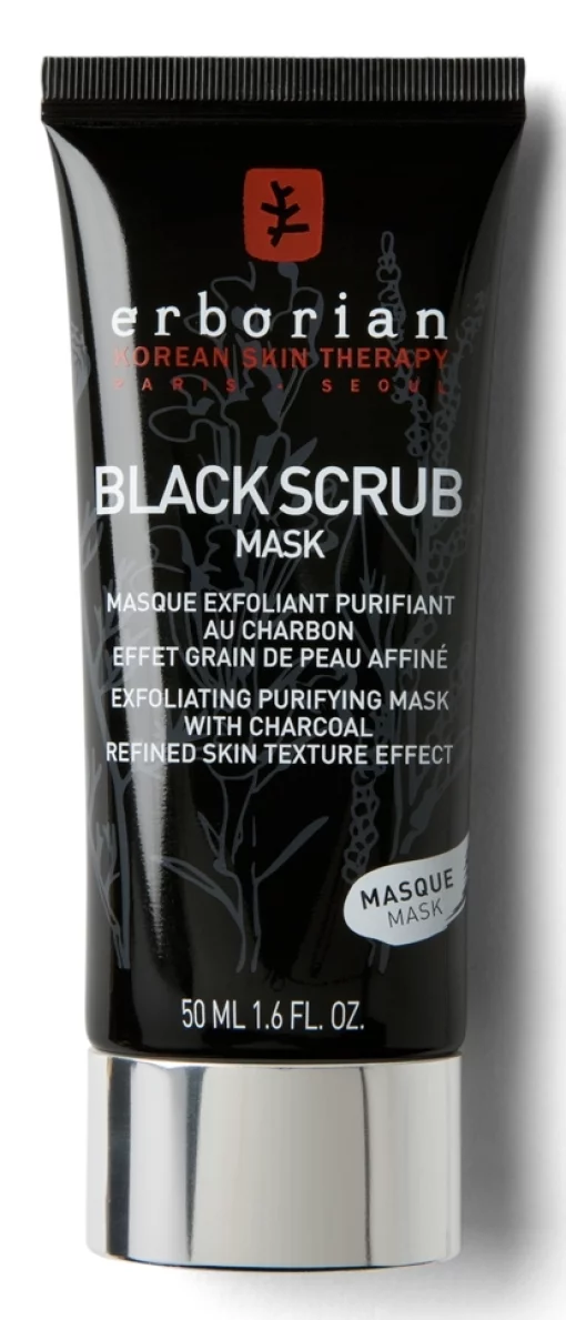 Скраб-маска з деревним вугіллям Erborian Black Scrub Mask, 50 мл