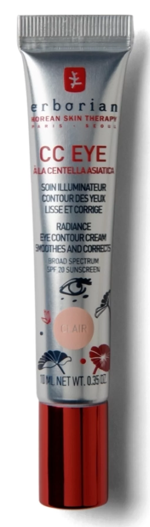 Коригуючий CC крем для шкіри навколо очей Erborian CC Eye Clair, 10 мл