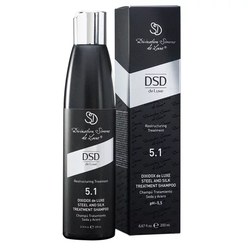 Восстанавливающий шампунь Сталь и шелк Диксидокс Де Люкс DSD Dixidox DeLuxe Steel and Silk Treatment Shampoo, 200 мл