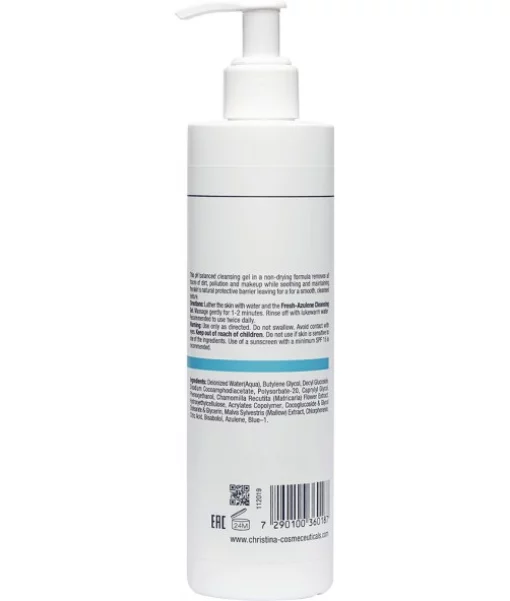 Азуленовий очищувальний гель для чутливої та схильної до почервоніння шкіри Christina Fresh Azulene Cleansing Gel 300 мл
