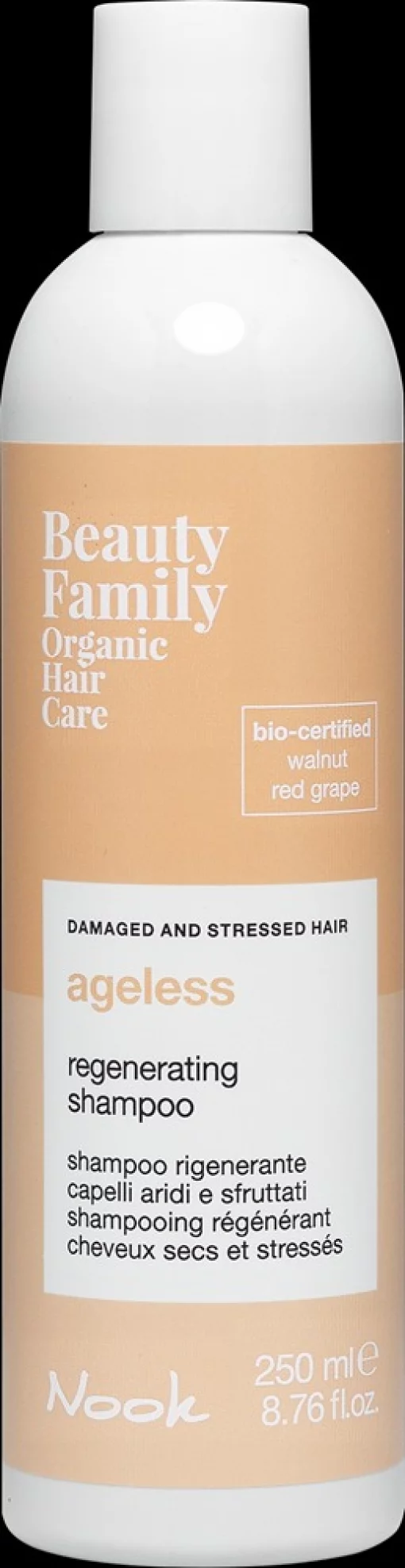 Восстанавливающий шампунь для поврежденных и ослабленных волос NOOK BEAUTY FAMILY AGELESS VEGAN