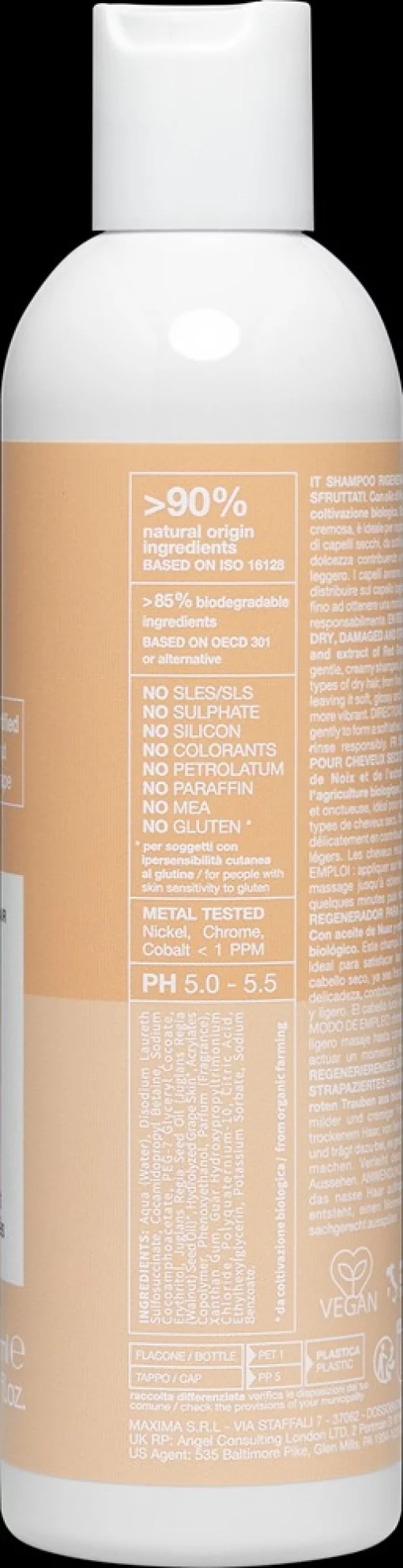 Восстанавливающий шампунь для поврежденных и ослабленных волос NOOK BEAUTY FAMILY AGELESS VEGAN