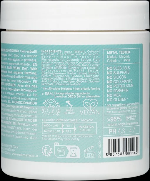 Оздоравливающий кондиционер для всех типов волос NOOK BEAUTY FAMILY COMFORT VEGAN