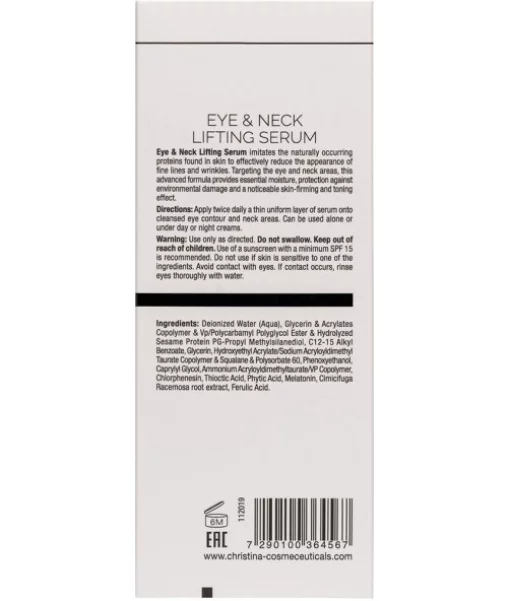 Омолаживающая сыворотка для кожи вокруг глаз и шеи Christina Wish Eye &amp; Neck Lifting Serum 30 мл