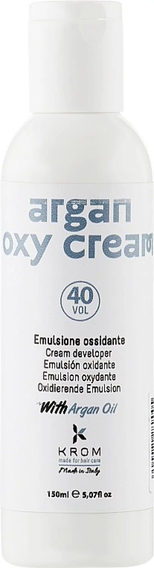 Окислительная эмульсия с маслом арганы KROM ARGAN OXY CREAM 40 vol 12%