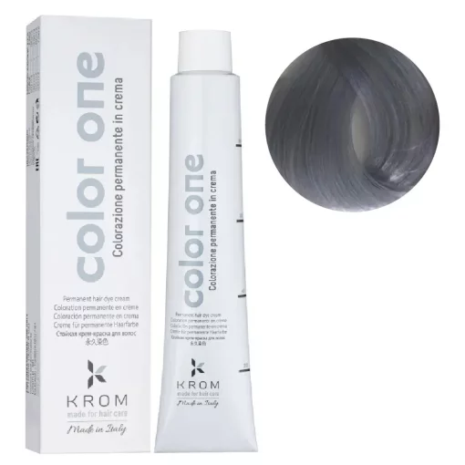 Стойкая крем-краска для волос Color One KROM, 10/7 Фиолетово-платиновая пастель, 100 мл