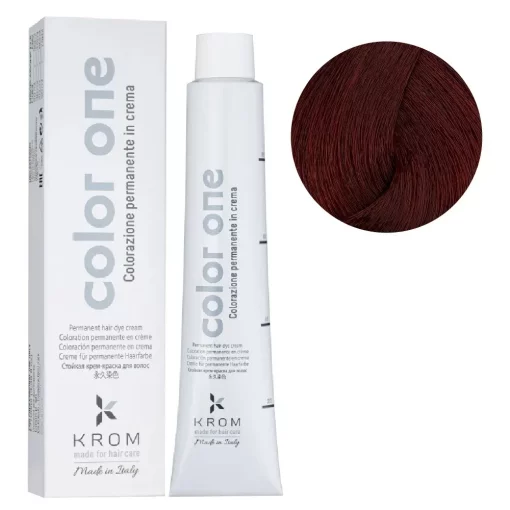 Стойкая крем-краска для волос Color One KROM, 6/6 Красный черный блондин, 100 мл