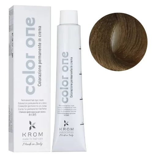 Стойкая крем-краска для волос Color One KROM, 8/13 Пустынно-коричневый, 100 мл