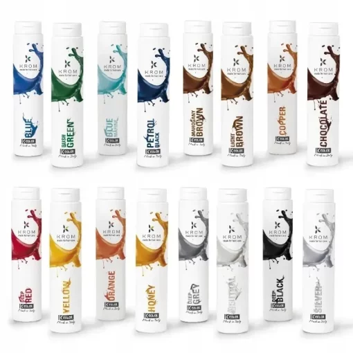 Крем-фарба для волосся без аміаку KROM K-COLOR - глибокий червоний (Deep Red), 250 мл