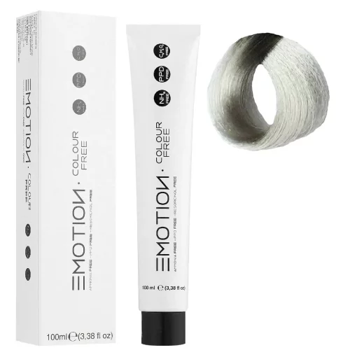 10/11 Стійка безаміачна крем-фарба для волосся KROM Emotion Colour Free - Інтенсивний попелястий екстра-світлий блондин, 100 мл