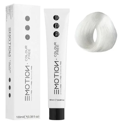 12/11 Стойкая безаммиачная крем-краска для волос KROM Emotion Colour Free - Интенсивный пепельный светлый платиновый блондин, 100 мл