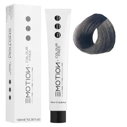 5/00 Стійка безаміачна крем-фарба для волосся KROM Emotion Colour Free - Інтенсивний світло-коричневий, 100 мл