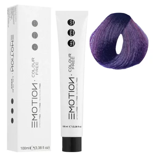 5/2 Стойкая безаммиачная крем-краска для волос KROM Emotion Colour Free - Светло-коричневый радужный, 100 мл