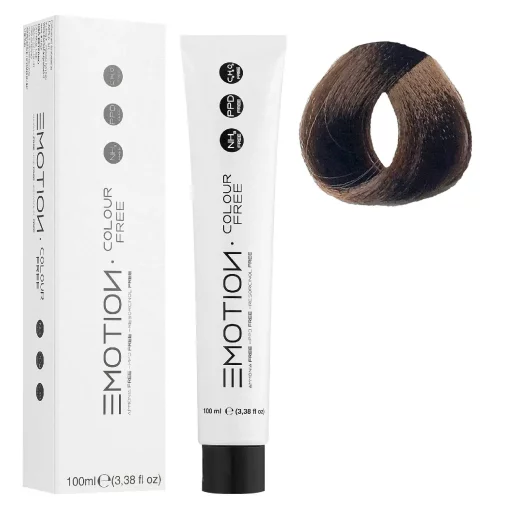 6/0 Стойкая безаммиачная крем-краска для волос KROM Emotion Colour Free - Темный блондин, 100 мл
