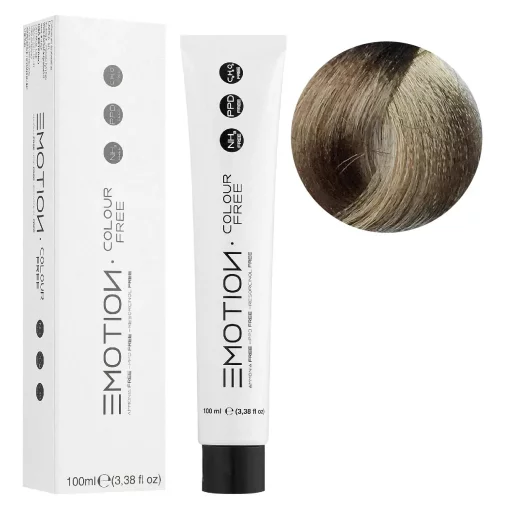 7/07 Стійка безаміачна крем-фарба для волосся KROM Emotion Colour Free - Холодний блондин, 100 мл
