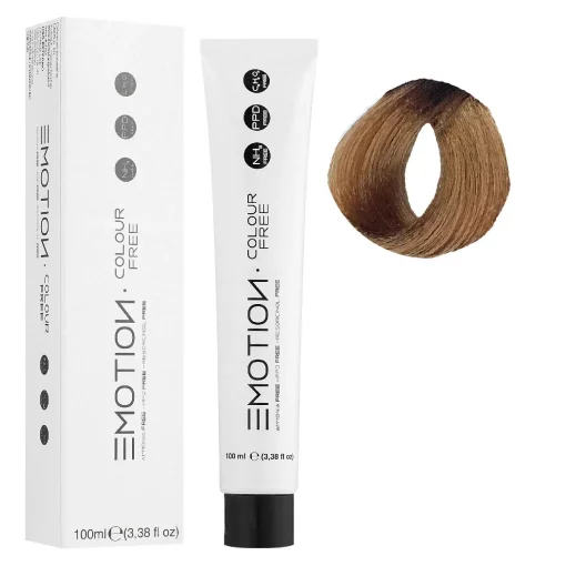 8/00 Стойкая безаммиачная крем-краска для волос KROM Emotion Colour Free - Интенсивный светлый блондин, 100 мл